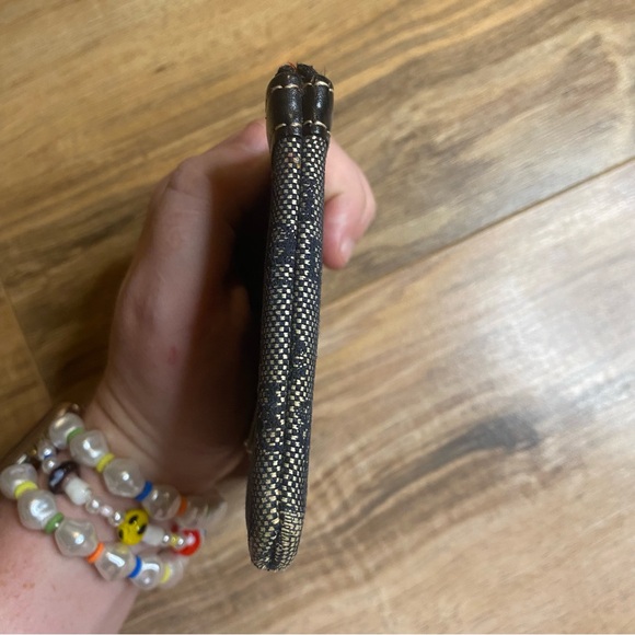 Dooney & Burke Monogram DB Black Wristlet (no strap) - Picture 5 of 8